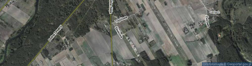 Zdjęcie satelitarne Brzoskwiniowa ul.